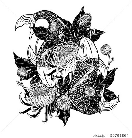 Hand Drawn Peony Flower Lotus and Chrysanthemum Flower Chinese Style  Vector Art Chinese Tattoo Design Pink Peony Flower Stock Vector   Illustration of nature fresh 112017656