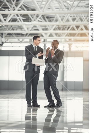 Satisfied employers having fun at labor 39791954