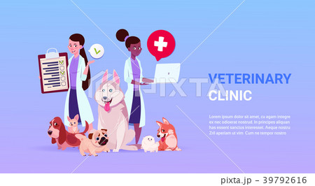 Veterinary Clinic Poster With Female Doctors Ver Veterinary Clinic Poster With Female Doctors Ver 39792616