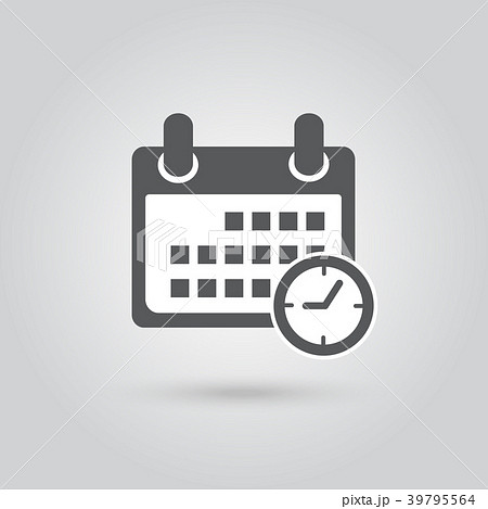 calendar icon gray color ,vector illustration 39795564