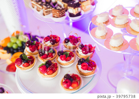 Buffet with a variety of delicious sweets, food 39795738