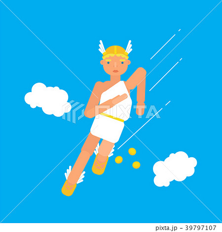 olympic god Hermes flat style olympic god Hermes flat style 39797107