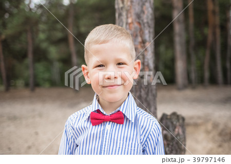 Portrait of cute funny little caucasian boy 39797146