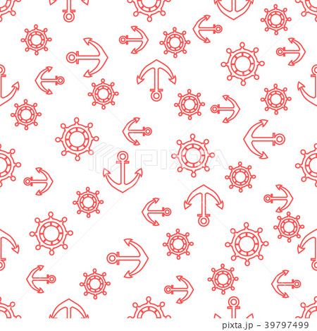 Cute seamless pattern with steering wheels and Cute seamless pattern with steering wheels and 39797499