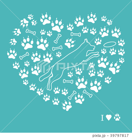 jumping dog silhouette on a background of dog jumping dog silhouette on a background of dog 39797817