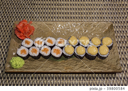 set of sushi rolls Hosomaki set of sushi rolls Hosomaki 39800584