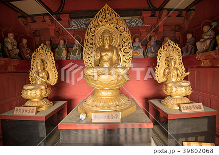 水沢観音　水沢寺仁王門　仏像　群馬県　渋川市　 39802068