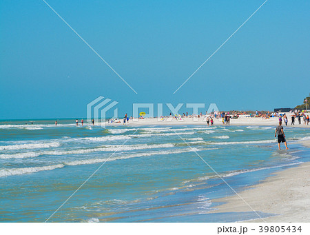 The Gulf of Mexico at Indian Rocks Beach Florida 39805434