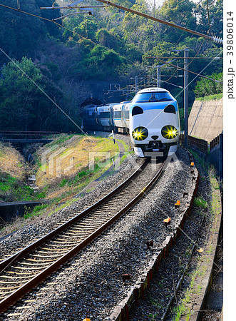 パンダくろしお号JR287 Panda face Express Train Kuroshio 43 39806014