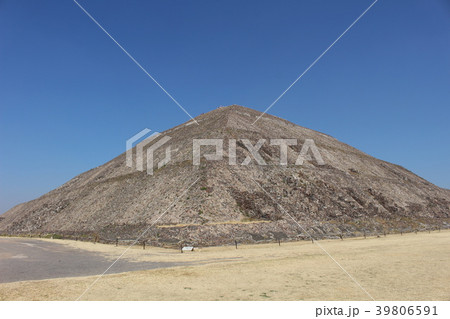 テオティワカンの太陽のピラミッド　世界遺産　メキシコ 39806591