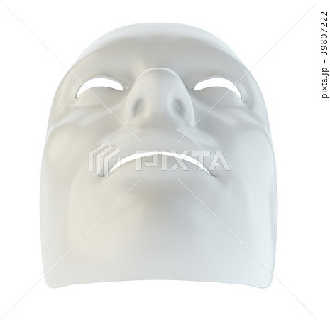 White mask similar to the robot's face 39807222