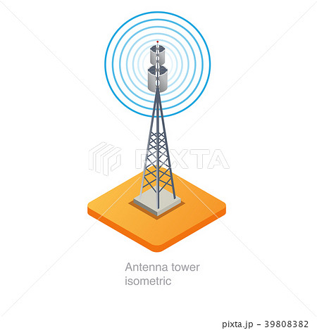 Antenna tower isometric Antenna tower isometric 39808382