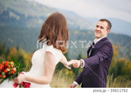 Walking with a mountain lawn. Carpathian Mountains 39811782