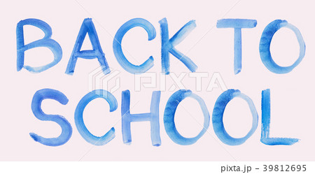 Handwritten Blue Watercolor Message Text Back To Handwritten Blue Watercolor Message Text Back To 39812695