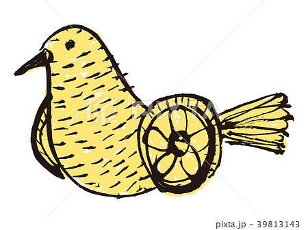 鳩車　水彩画 39813143