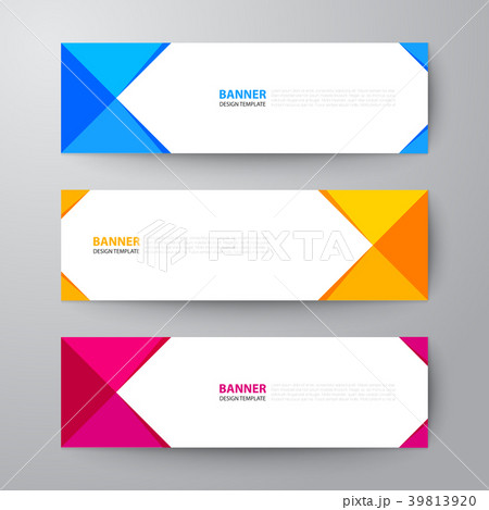 banners web design template abstract background 39813920