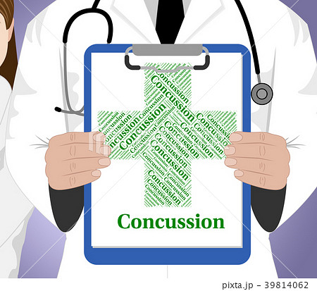 Concussion Word Shows Brain Injury And Ailments 39814062