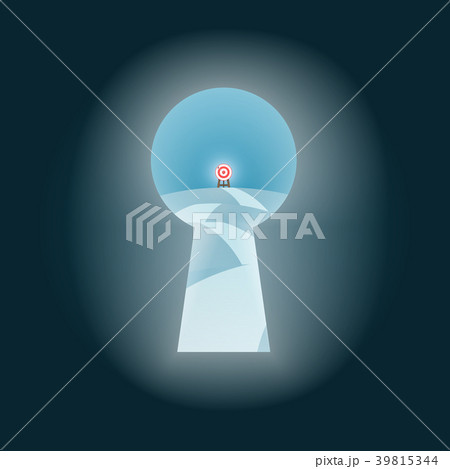 Look to Goal Target Opportunity Through Keyhole Look to Goal Target Opportunity Through Keyhole 39815344
