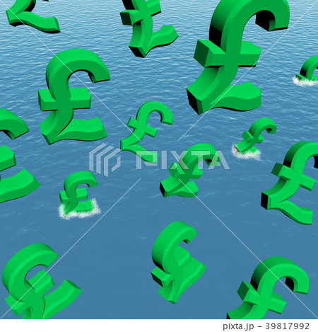 Pounds Dropping In The Sea Showing Depression 39817992