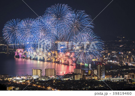 滋賀県大津市 びわ湖大花火大会の写真素材 39819460 Pixta