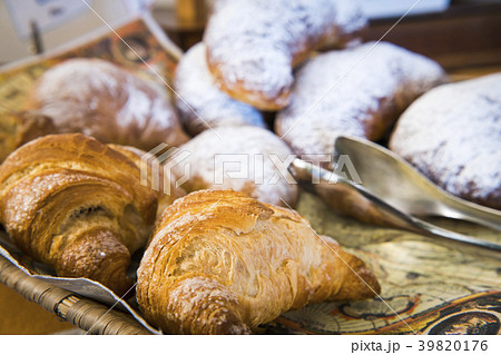A close up of breakfast croissant A close up of breakfast croissant 39820176