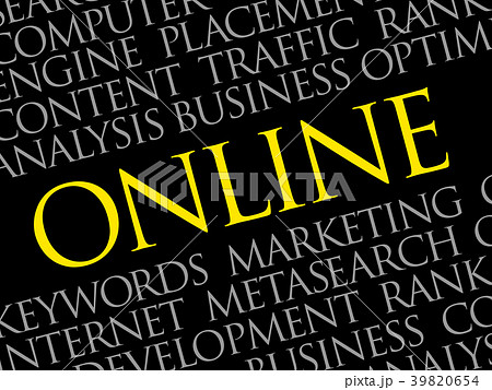 ONLINE word cloud 39820654