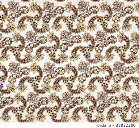 Floral seamless pattern. Oriental Flower ornament 39822286