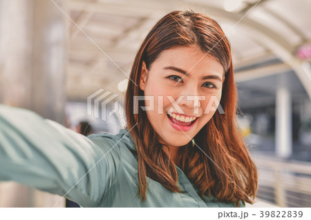 Business Communication Concepts, A young business woman is playi 39822839
