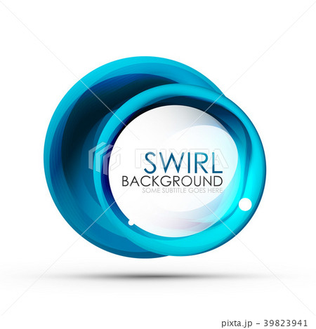 Spiral swirl flowing lines 3d vector abstract 39823941