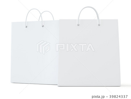 Empty Shopping Bag on white background rendering Empty Shopping Bag on white background rendering 39824337