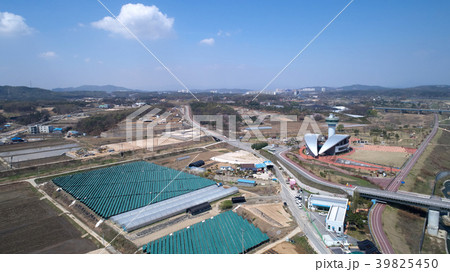 ビニールハウス 農業 トップアングル 39825450