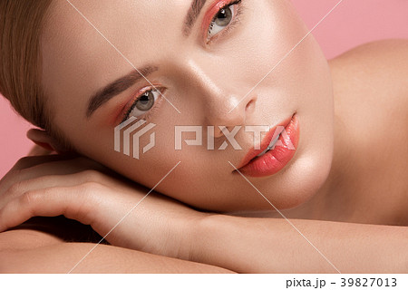 Appealing girl relaxing after cosmetology 39827013