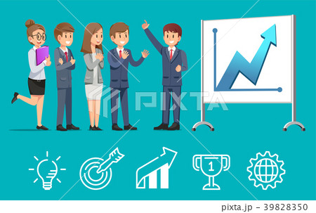 Business meetings about how to success together.  39828350
