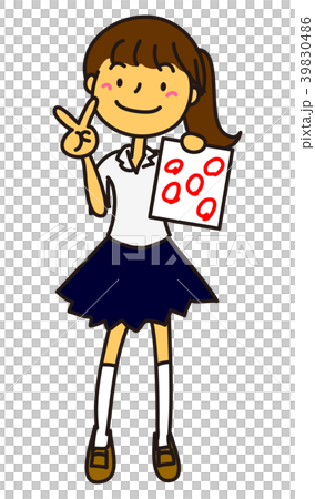 夏天和平標誌好點測試女學生 39830486