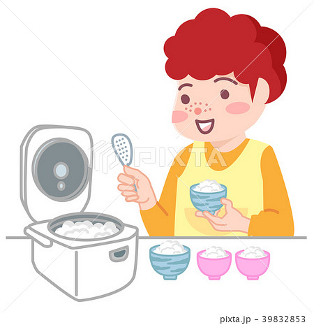 ご飯の支度をする主婦 39832853