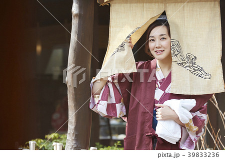 温泉 女性ポートレート 温泉 女性ポートレート 39833236