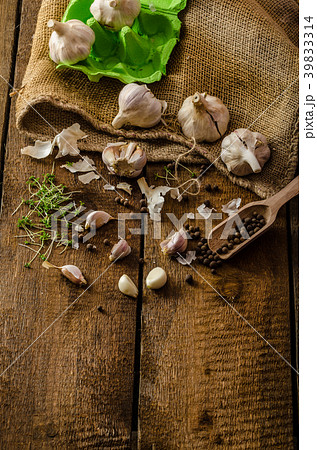 Domestic bio garlic - Czech, spices and fresh microgreens Domestic bio garlic 39833314