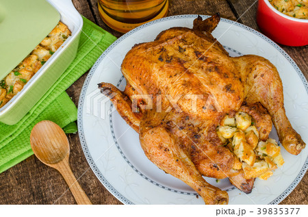 Grilled chicken stuffed with czech beer Grilled chicken stuffed with czech beer 39835377