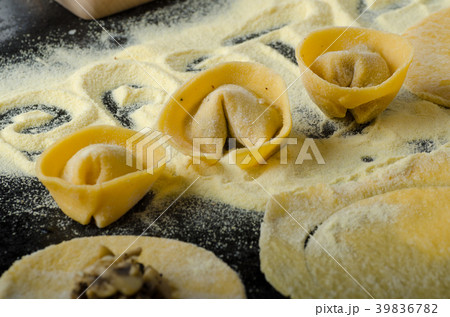 Making pasta from italian flour semolina Making pasta from italian flour semolina 39836782