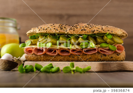 Baguette with the Prague ham Baguette with the Prague ham 39836874