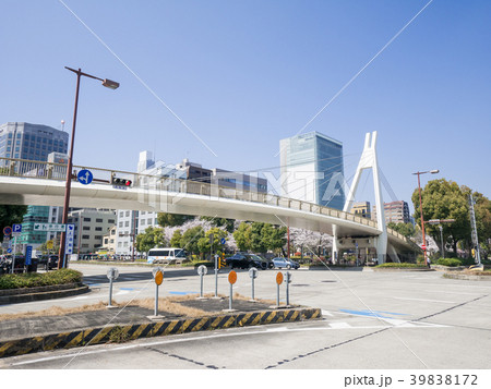 名古屋・栄・都市風景　桜通久屋東交差点　セントラルブリッジ 39838172