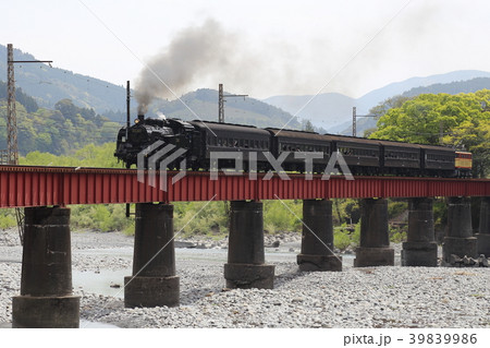 大井川鐵道　川根温泉笹間渡駅付近　大井川第一橋梁 39839986