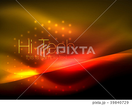 Glittering neon glowin wave, techno modern art Glittering neon glowin wave, techno modern art 39840729