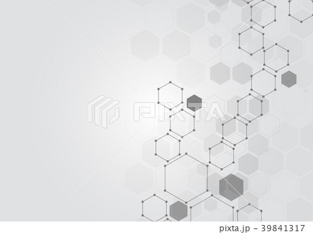 Abstract hexagonal molecular structures Abstract hexagonal molecular structures 39841317