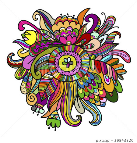 Floral background, sketch for your design 39843320