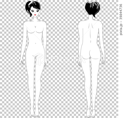 Female whole-body illustration Female whole-body illustration 39844736