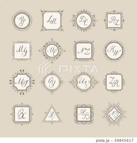 Set luxury sign Set luxury sign 39845617