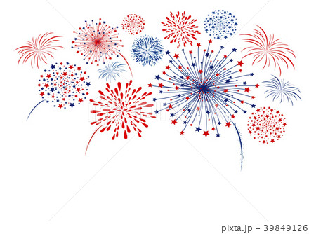 Firework design isolated on white background 39849126