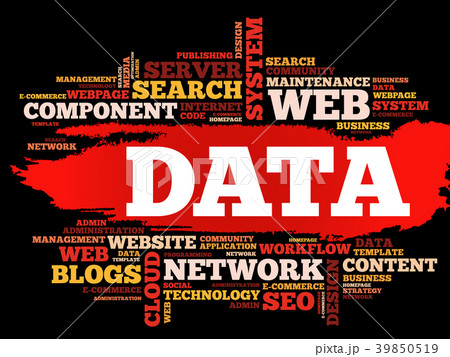 Data word cloud collage Data word cloud collage 39850519