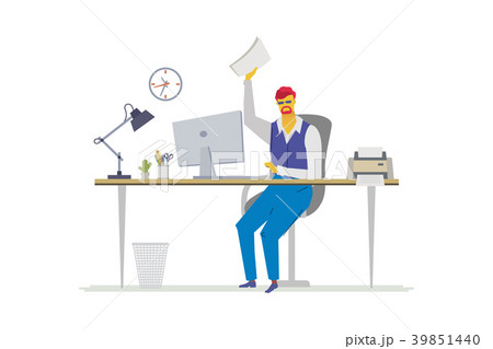 Office worker - flat design style colorful 39851440